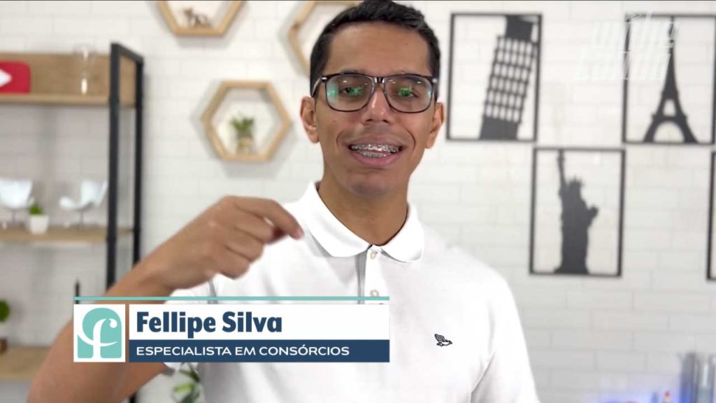 GC do apresentador Fellipe, videografismo produzido para o canal Fellipe Consórcios